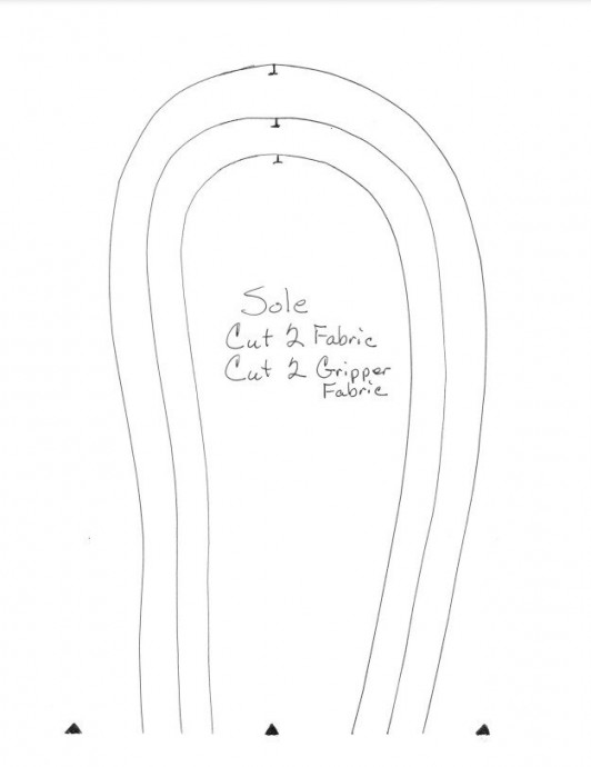 Домашние сапожки из флиса Домашние сапожки из флиса