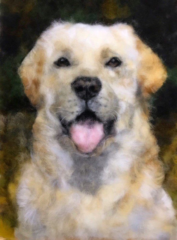 Животные в технике шерстяной акварели