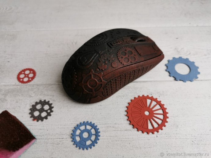 Компьютерная мышка в стиле стимпанк
