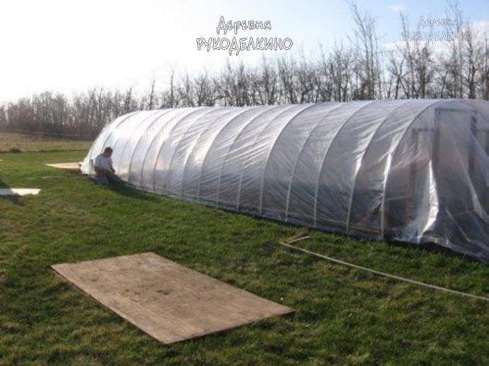 Строим теплицу из пластиковых труб