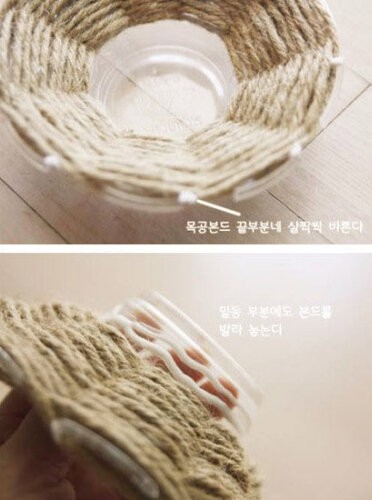 ​Ваза для мелочей на основе пластиковой бутылки