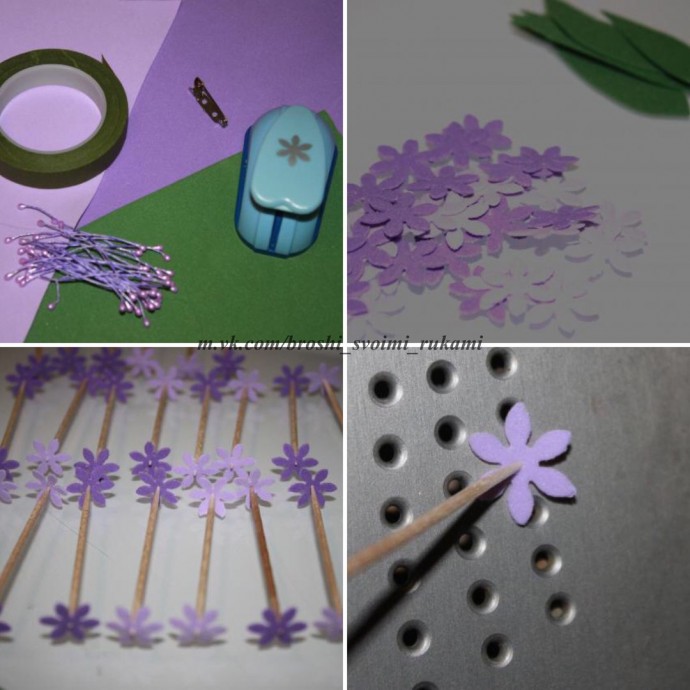 ​Весенняя брошь из фоамирана