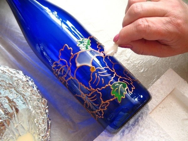 Роспись бутылки