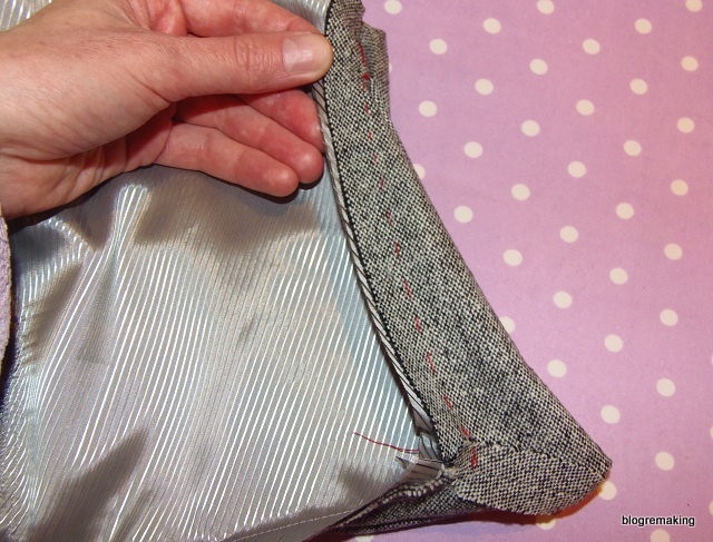 Технология обработки шлицы в изделиях с подкладкой