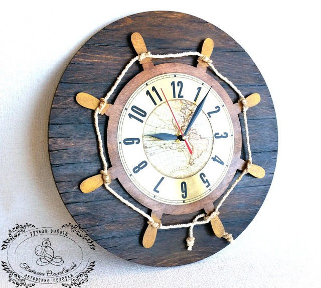 Часы-штурвал