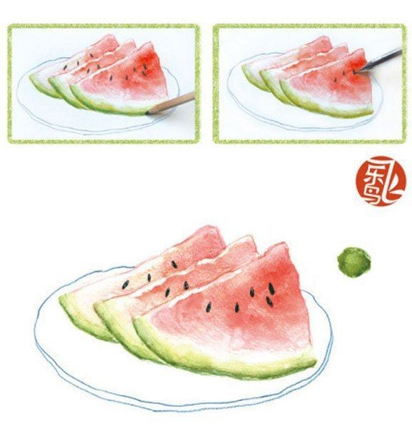 ​Рисуем арбуз