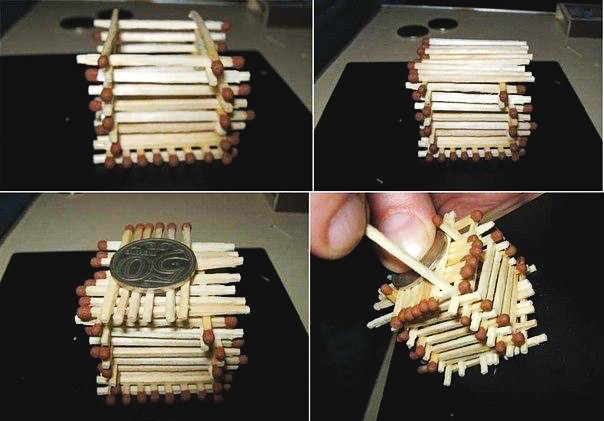 Деревня Рукоделкино: домик из спичек
