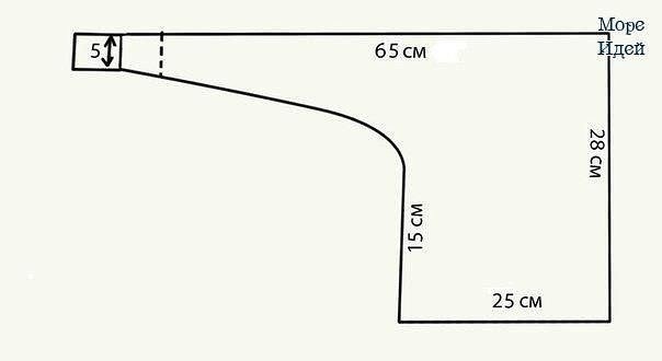 Пошив французской косынки