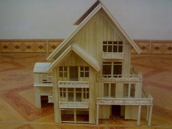 Создание скульптуры из зубочисток или из шпажек для шашлыка