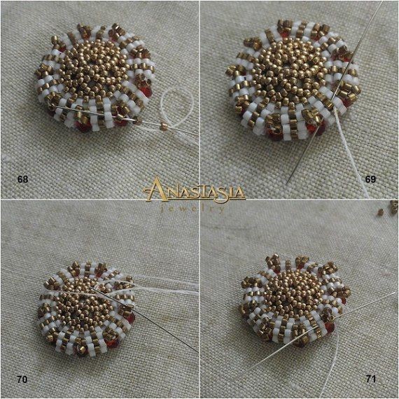 Яркие крупные серьги из бисера: мастер-класс