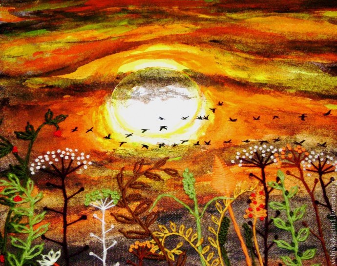 Панно "Запах полыни"