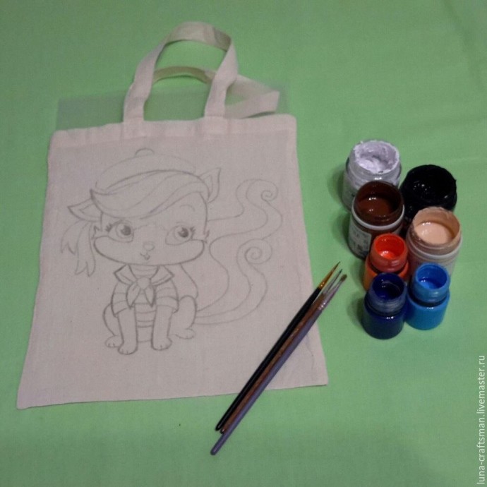 Мастер-класс: Детская пляжная эко-сумка с акриловой росписью (Автор: Анна (Luna-craftsman)) Мастер-класс: Детская пляжная эко-сумка с акриловой росписью (Автор: Анна (Luna-craftsman))