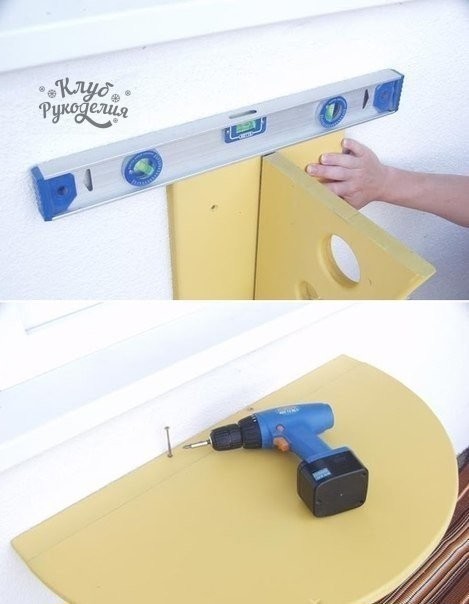 Складной столик на балкон своими руками