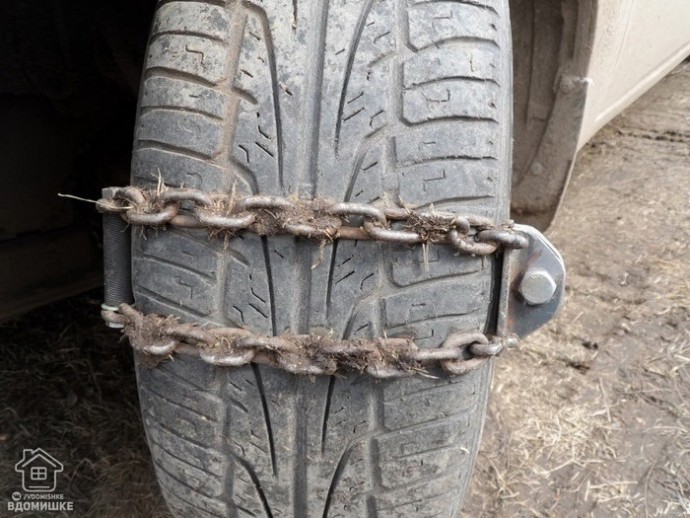 Самодельные цепи на колеса