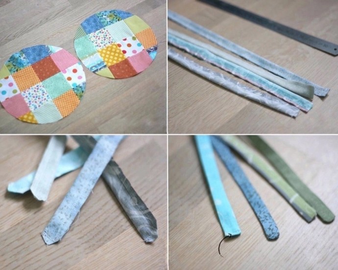 Текстильная подушка-сидушка