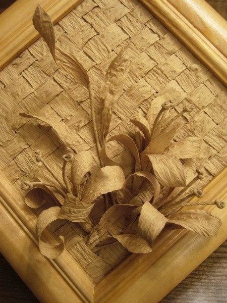 ​Панно из бумажной бечёвки или шпагата