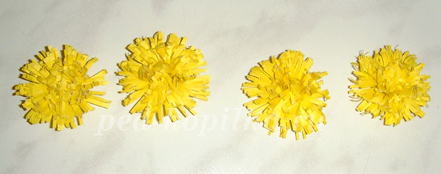 Одуванчики: мастер-класс