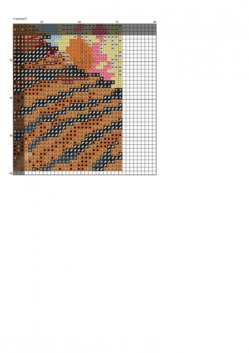 Вышиваем милого тигрёнка