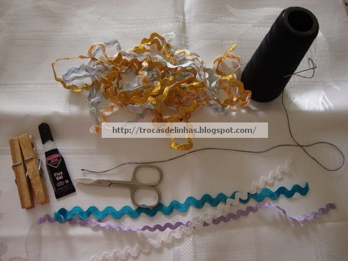 Нежнейшая розочка из тесьмы зиг-заг