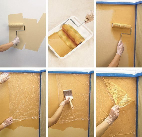 Интересные способы покраски стен с декоративными эффектами