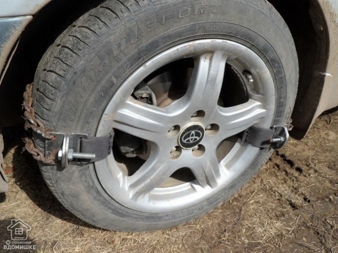 Самодельные цепи на колеса