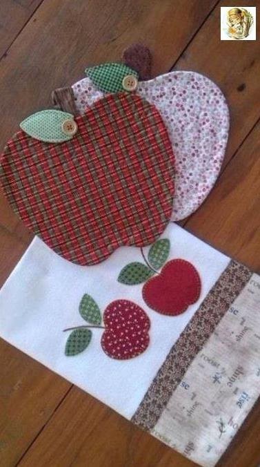 ​Прихватки-яблочки