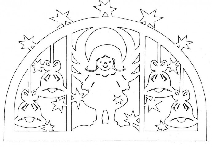 Огромное количество чудесных новогодних трафаретов