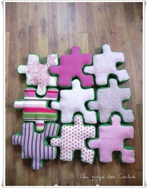 Подушки-пазлы