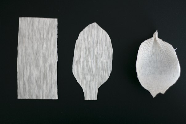 Каллы из креп бумаги