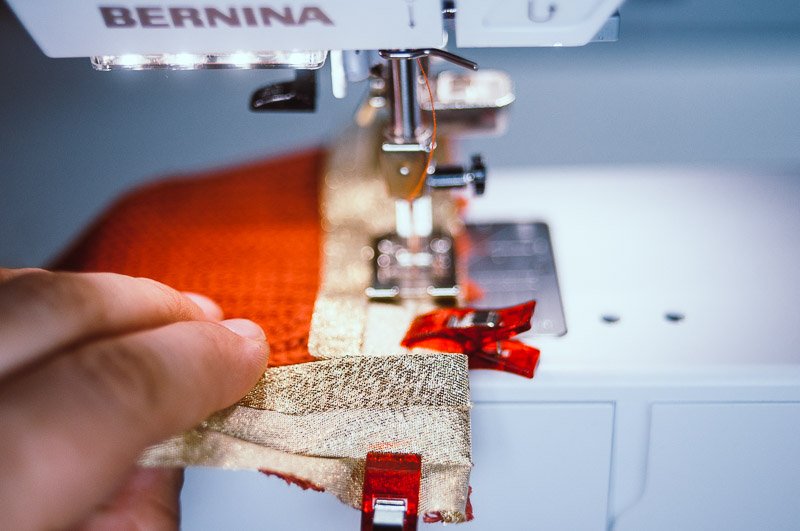 Обработка трикотажа косой бейкой