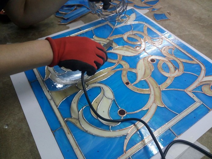 Витражный потолок своими руками