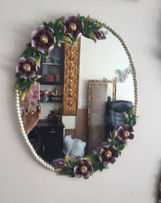 Интересные идеи декора зеркал