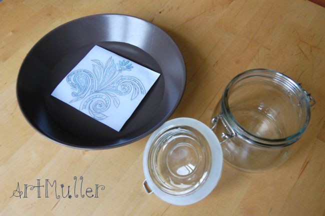 Перенос рисунка на стекло