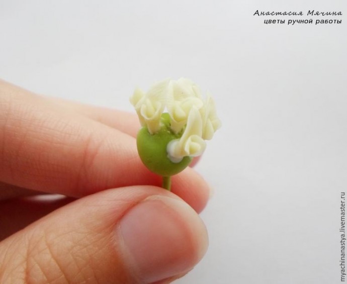 Лепка клевера из полимерной глины