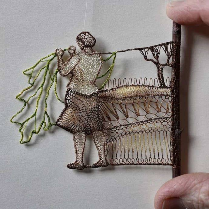 Потрясающие работы из ниток