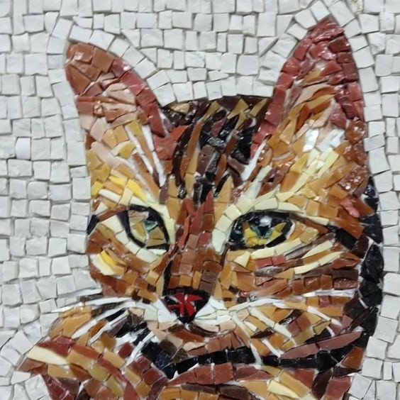 ​Идеи мозаики с кошками