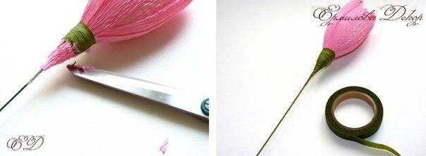 Букет тюльпанов из конфет