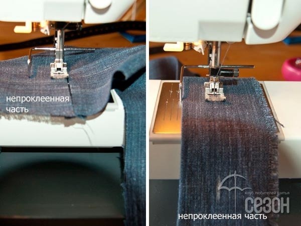 Пояс брюк на регулируемой резинке