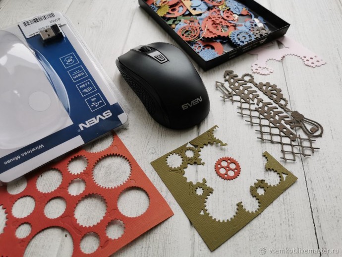 Компьютерная мышка в стиле стимпанк