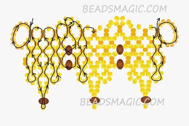 Ожерелье "​Весенний мёд"