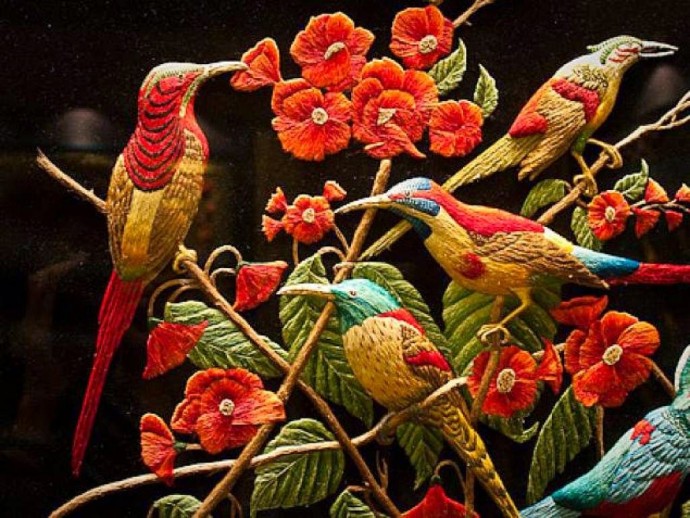 Шедевральная объемная вышивка