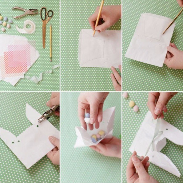 Пакетик для сладостей в виде зайки Пакетик для сладостей в виде зайки