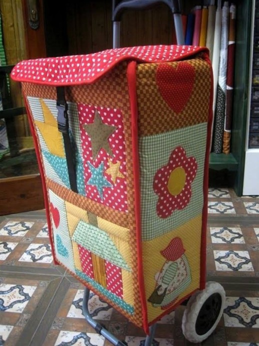 Сумки на колесах в стиле пэчворк: уникальные проекты своими руками