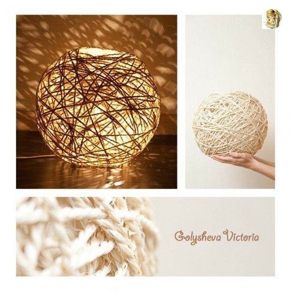 Креативный светильник своими руками