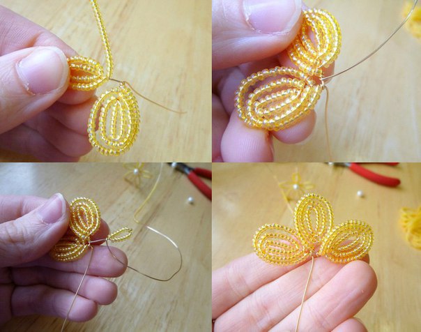 Цветочек из бисера