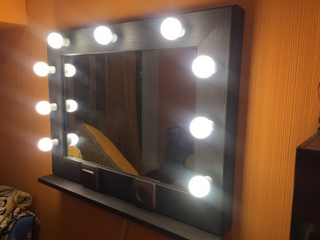 Гримёрное зеркало своими руками