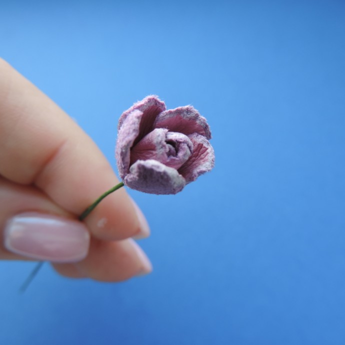 Розочка из кожи