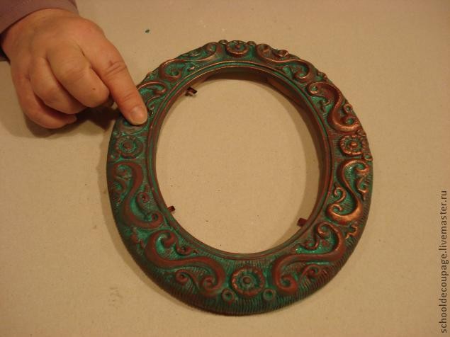 Имитация патины старинной меди