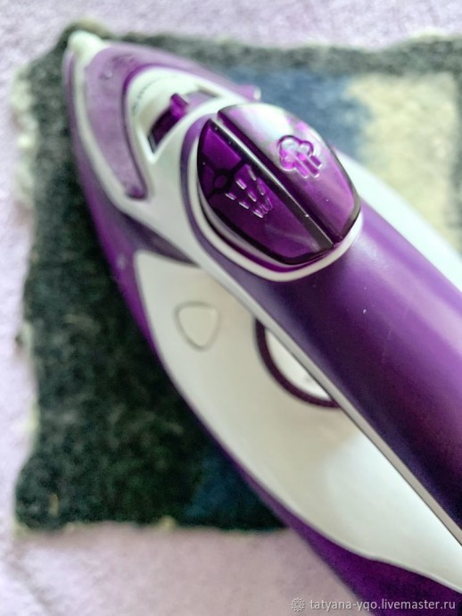 Валяем образец с флисом Шетланда