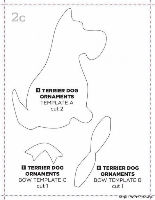 Цвергшнауцеры для новогодней ёлки